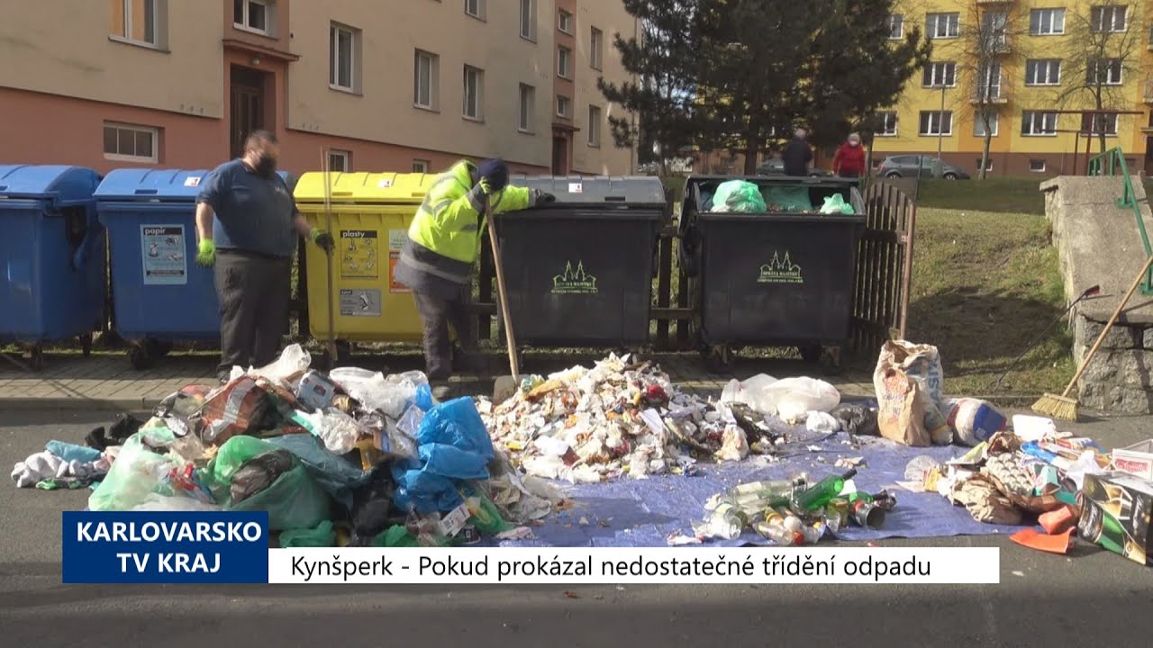 Kynšperk: Pokus prokázal nedostatečné třídění odpadu (TV Západ)