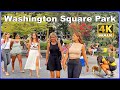 【4K】WALK NY Washington Square NEW YORK City USA Travel vlog