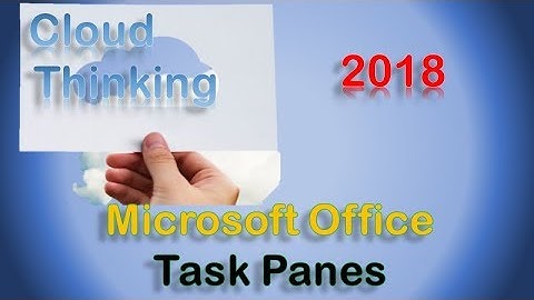 Microsoft Word: Task Pane Tutorial (2018)