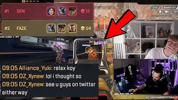 Mande & ALLIANCE left speechless after SEN Koyful did this to FaZe in ALGS Scrims.. 🤣