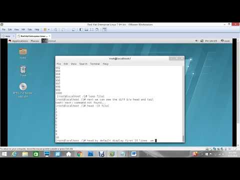 Difference between More and Less,Head and Tail in Linux
