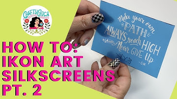 How to make and use IKONART Stencils