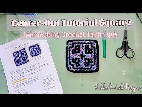 Interlocking Crochet from the Center-Out Tutorial