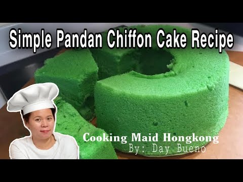 Pandan Chiffon Cake Recipe👩🏼‍🍳