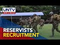 Enlistment process for recruitment of reservists in metro manila sought