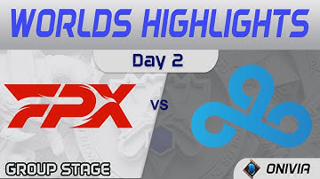 FPX vs C9 Highlights Day 2 Worlds 2021 Group Stage FunPlus Phoenix vs Cloud9 by Onivia