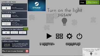 Turn on the light - Jigsaw Gameplay (5 Minutes+) New Free Game on Steam #freegames #turnonthelight screenshot 5