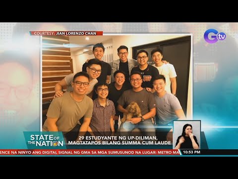 29 Estudyante ng UP-Diliman, magtatapos bilang Summa Cum Laude | SONA