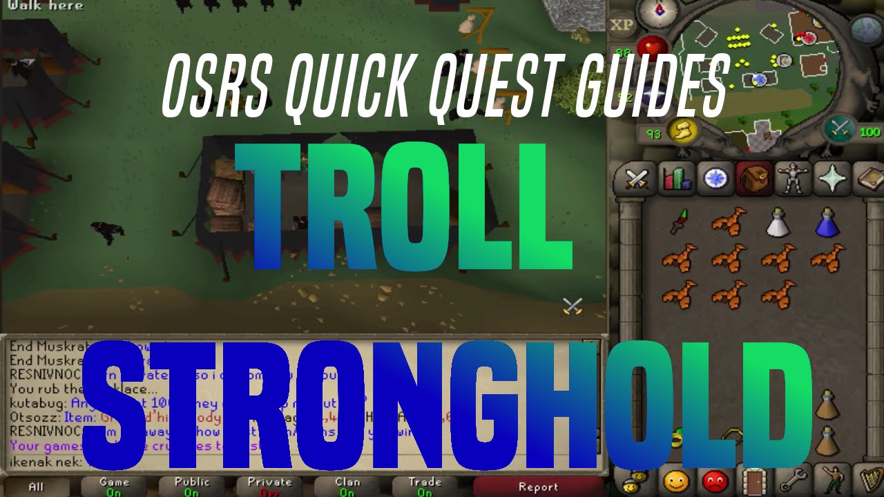 Troll stronghold osrs guide