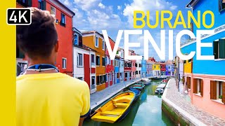 Best Place In Venice - Burano, Italy 4K Walk 2024 | The Ultimate Must-See!