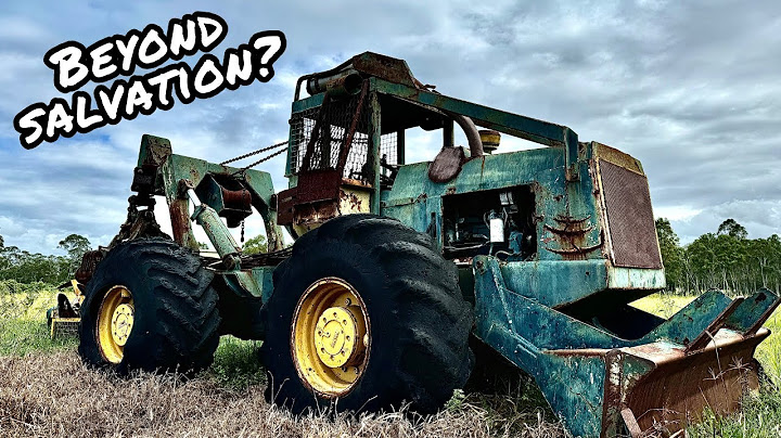 Should it be SAVED? OLD 2 Stroke Detroit Diesel TREE FARMER Log Skidder