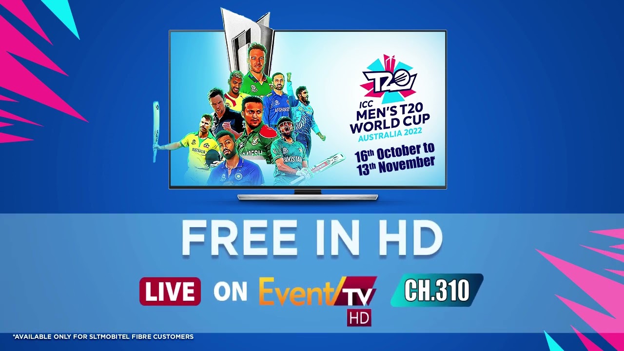 Watch ICC Mens T20 World Cup Match Series FREE in HD LIVE on Event TV HD (CH.310)