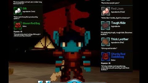 Veloren StickyThread/Silk/WovenRedBag/Ametthyst/Red Linen/Thick Leather/ToughHide Como Obtener/Crear