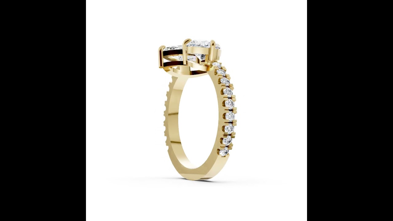 You And Me Marquise And Pear Diamond Ring