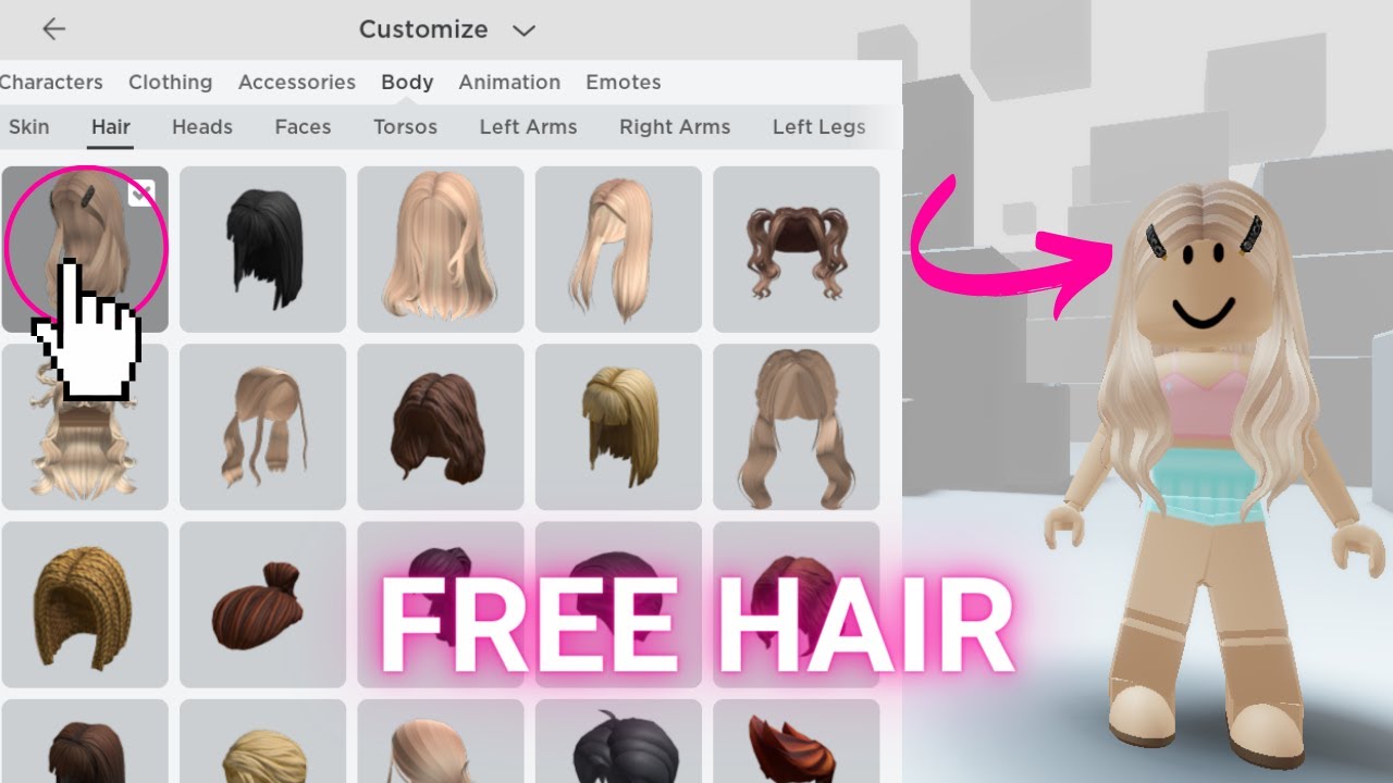 Wanna know how to get this free hair on Roblox? #freehairroblox #roblo