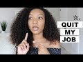 Quit My Job, Dropped Out of School and Moved Back Home | How & Why I Did It