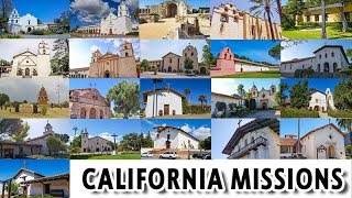 Our visit to all 21 california missions. spanish mission church in
california. extended version video of