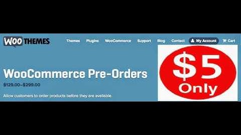 WooCommerce Pre-Orders 1.4.8 Extension Download now