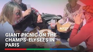 Giant picnic on the Champs-Elysees in Paris | ABS-CBN News