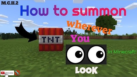 How to SUMMON TNT WHERE YOU LOOK in Minecraft!