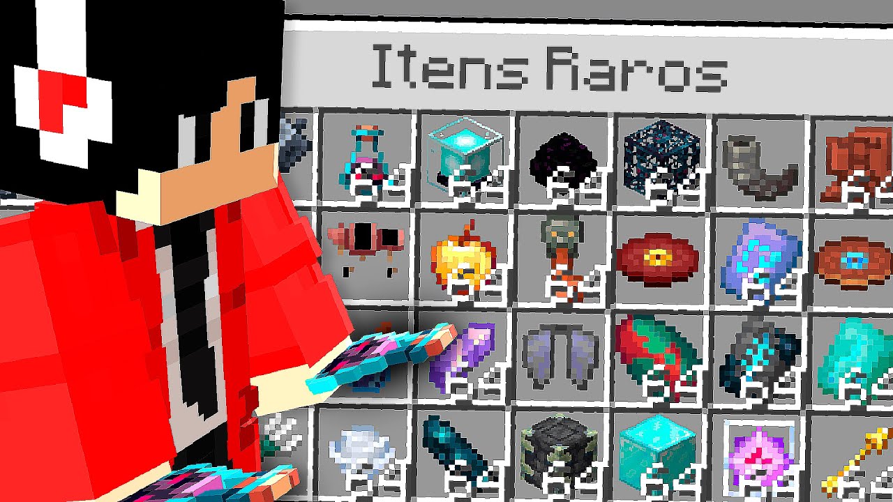 ITENS RAROS DO MINECRAFT