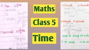 Class 5 Maths Topic - Time / Maths Grade 5