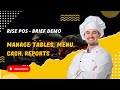 Rise POS Restaurant Demo with Table, Menu, Cash Register and Report