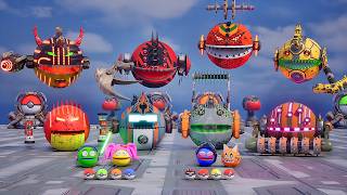 PACMAN -🔋HEROES🔋 VS 🔥MONSTERS🔥 - SURVIVAL #pacman #pacmanvspacman