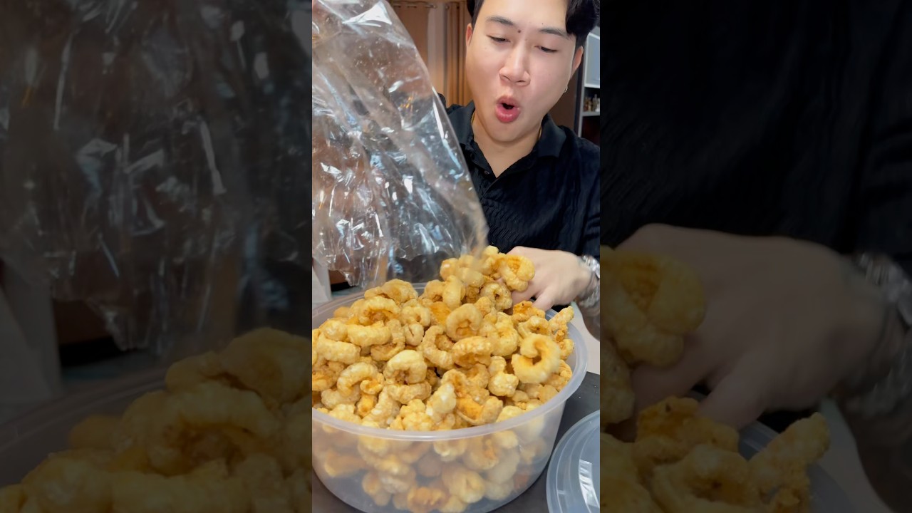แคบหมูโบราณยายกะลอ ถังละ 1 กิโล!!🐷 #NATVSFOOD #แน็ทกินจุ #แคบหมู #แคบหมูติดมัน #แคบหมูโบราณยายกะลอ