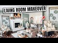 Living Room Makeover on a Budget - Farmhouse Inspired DIY - Tons of Thrifted Decor