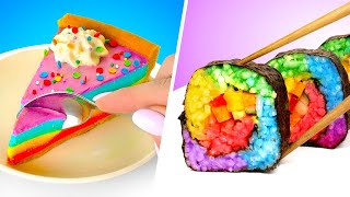 DIY Rainbow Food Ideas For Kids || Creative And Fun Recipes