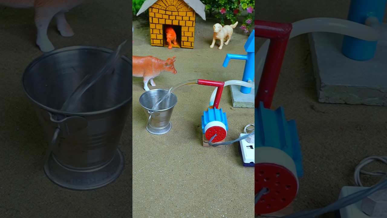 diy tractor video mini water pump science project motor 