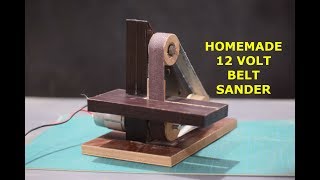 Mini Belt Sander - How to make 12 Volt Mini Belt Sander