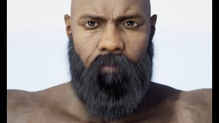 UE4.26  - Groom Facials - (Test) - looks like mustache is a problem for Groom ...