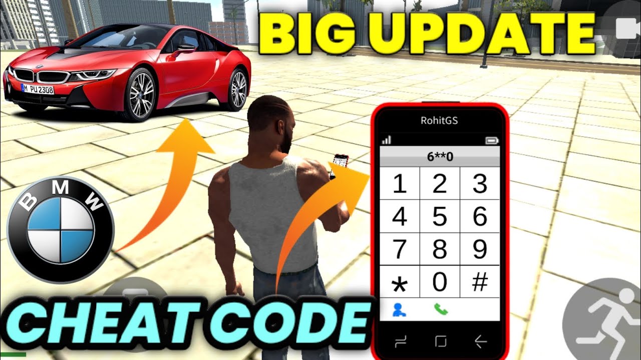 Big Update 😱! Indian Bike Driving 3D | BMW Car! Cheat Code? - YouTube