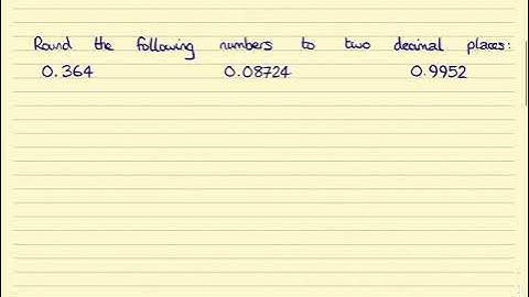 Rounding 2 (Decimal Places)