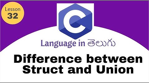 structure and union in c language In Telugu