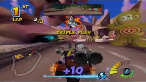 Crash Tag Team Racing PS2 Track And The Beanstalk
