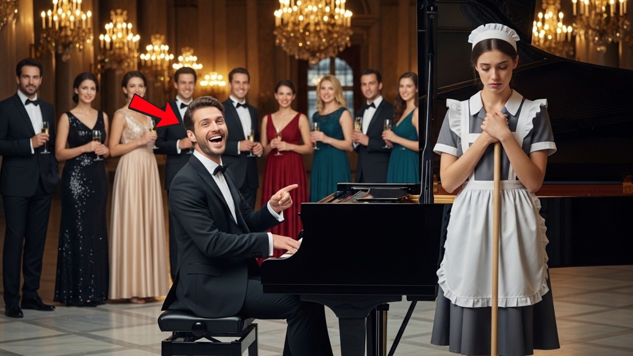 EL MILLONARIO SE BURLÓ DE ELLA, PERO SU TALENTO AL PIANO LO DEJÓ SIN PALABRAS