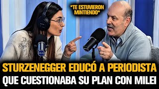 STURZENEGGER EDUCÓ A PERIODISTA QUE CUESTIONABA SU PLAN CON MILEI