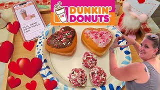 Trying Dunkin’s New Valentine’s Menu! 💘🍩