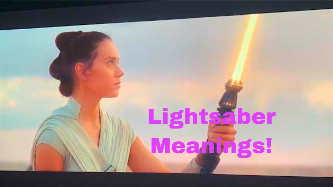 Lightsaber colors and meaning ( spoilers ) - YouTube