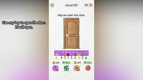 Braindom Level 154 Help me open the door.
