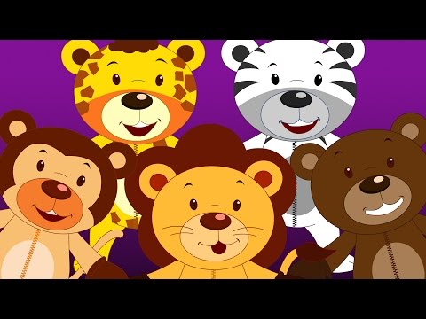 Five Little Teddy Bears - Children Rhymes I Nursery Songs I Kindergarten Babies Rhyme I Toddler Kids