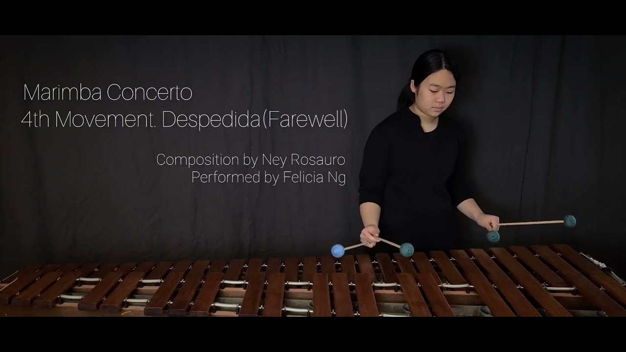 Marimba Concerto4th Movement. Despedida(Farewell) YouTube