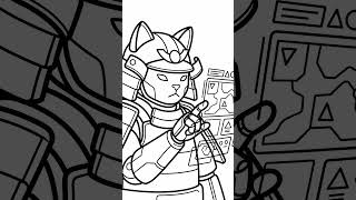 Ukiyo-e Mecha Samurai Cat Coloring Book for Adults 🐱🤖⚔️