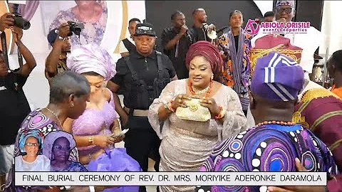 DEPUTY GOVERNOR, OVER 100 NOLLYWOOD STARS, DIGNITARIES STORM FOLUKE DARAMOLA MOTHER'S BURIAL.