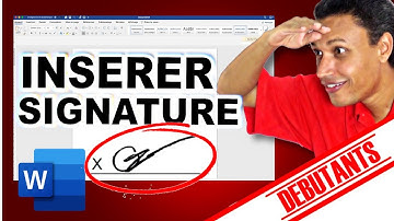 COMMENT INSÉRER UNE SIGNATURE DANS UN DOCUMENT WORD (COURS INFORMATIQUE DÉBUTANT SÉNIOR)