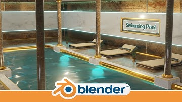 Making an Indoor Hotel Swimming Pool in Blender 2.9