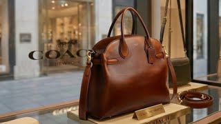 Borsa Coach Soft Empire Carryall 40. Borsa a mano color marrone. screenshot 3